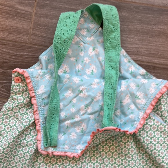 Girls Matilda Jane floral daisy print soft cotton denim like jumper size 14 EUC - Picture 4 of 6